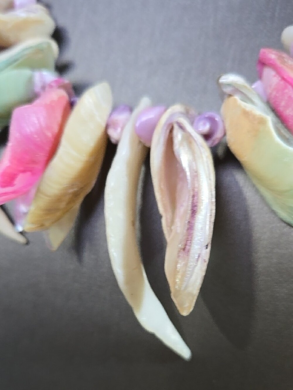 Handcrafted Multicolor Shell Statement Necklace - Picture 8 of 10